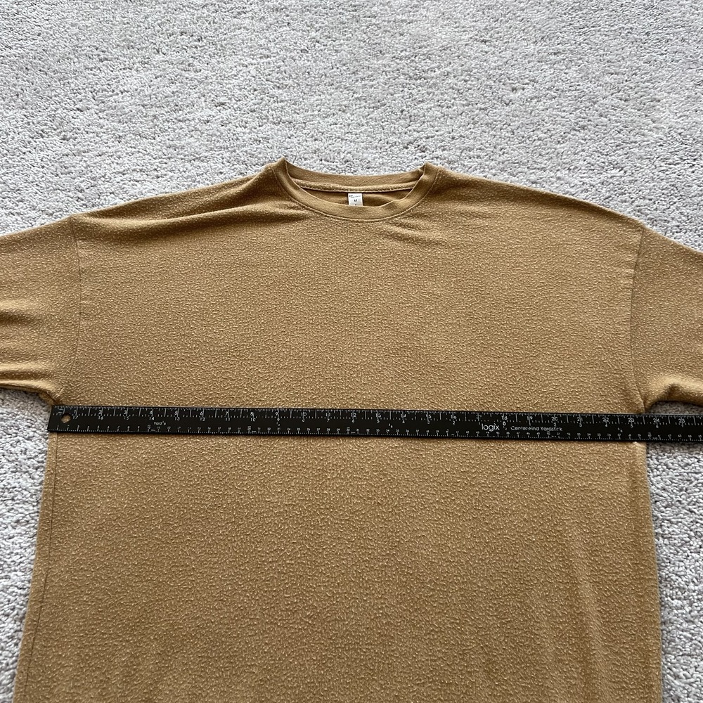 Alo Yoga Soho‎ Pullover Sweatshirt Brushed Alolux Goldenrod Yellow Size M - Picture 8 of 13